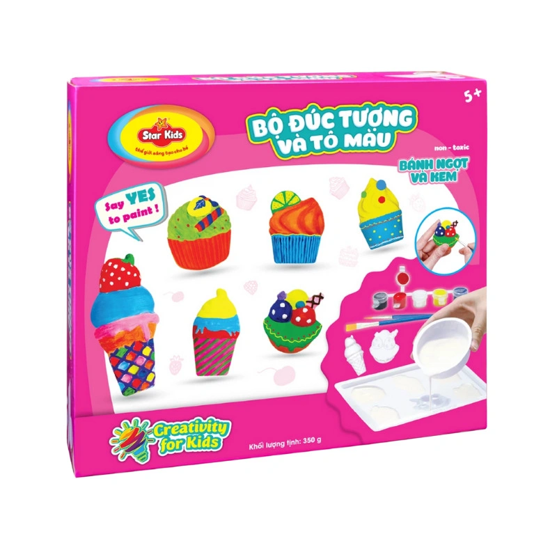 Bộ đồ chơi đúc tượng và tô màu kỷ nguyên khủng long Star Kids K-131 10