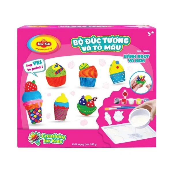 Bộ đồ chơi đúc tượng và tô màu kỷ nguyên khủng long Star Kids K-131 9