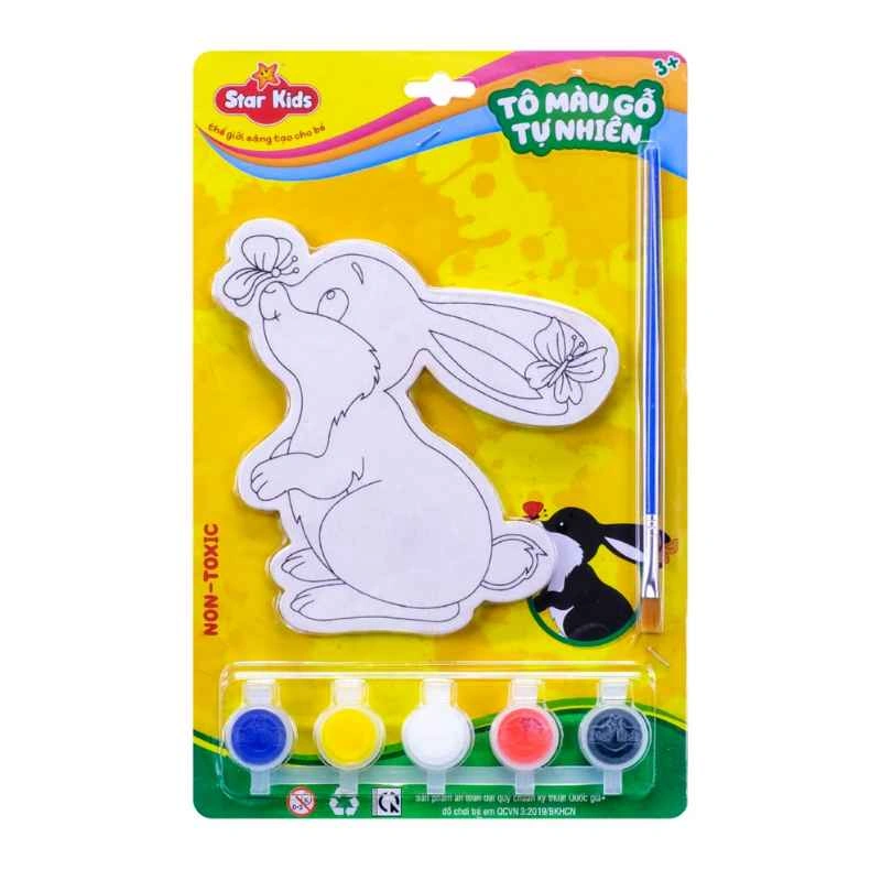 Bộ đồ chơi tô gỗ con thỏ Star Kids K-201 2