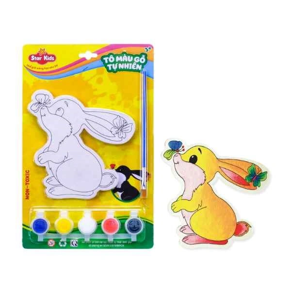 Bộ đồ chơi tô gỗ con thỏ Star Kids K-201 1