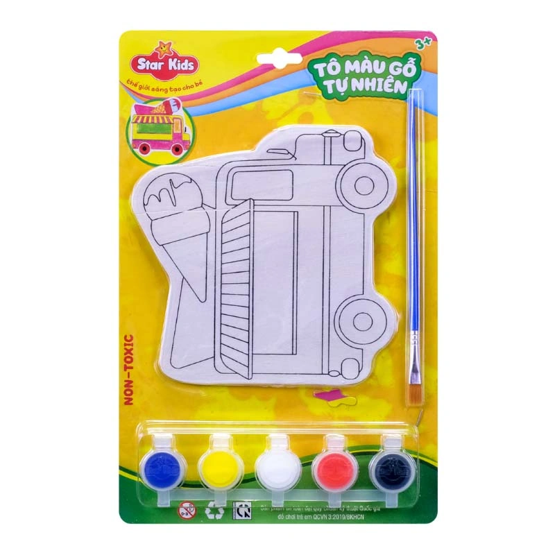 Bộ đồ chơi tô gỗ xe kem Star Kids K-211 2