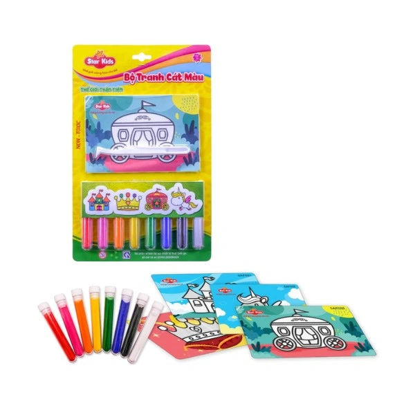 Bộ đồ chơi tranh cát màu thế giới thần tiên Star Kids K-506 1