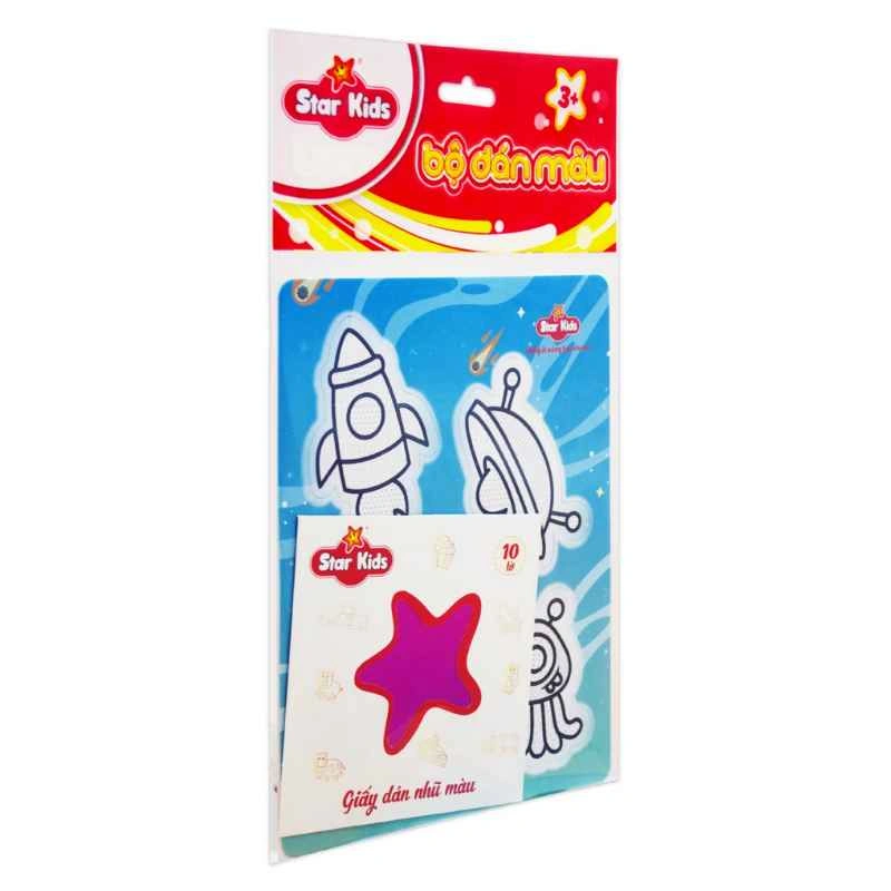 Bộ đồ chơi tranh dán màu lâu đài thần tiên Star Kids K-608 14