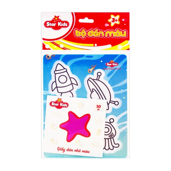 Bộ đồ chơi tranh dán màu lâu đài thần tiên Star Kids K-608 13