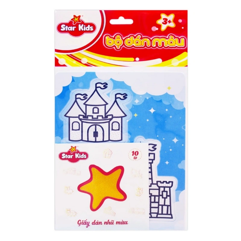 Bộ đồ chơi tranh dán màu lâu đài thần tiên Star Kids K-608 2