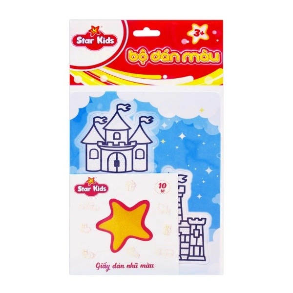 Bộ đồ chơi tranh dán màu lâu đài thần tiên Star Kids K-608 1