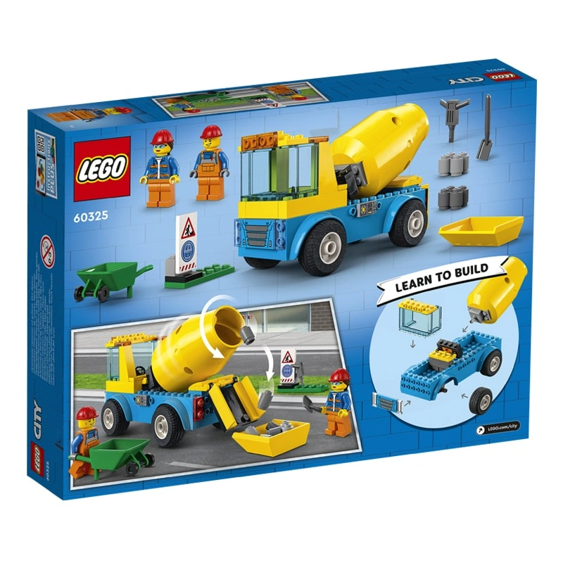 Đồ chơi lắp ráp xe trộn xi măng Lego City 60325 (85 chi tiết) 3