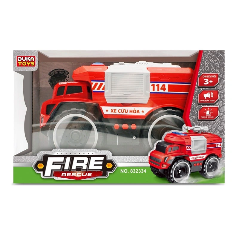 Đồ chơi xe cứu hỏa Duka SF832334 2