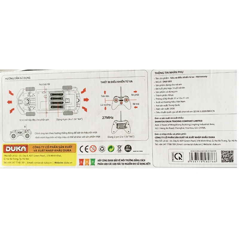 Đồ chơi siêu xe điều khiển từ xa Hennessey WINKA DK81005 3