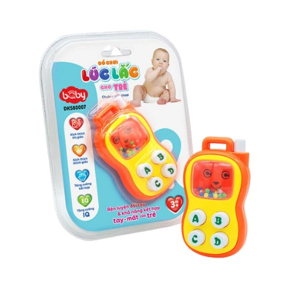 Đồ chơi lúc lắc chuông điện thoại Happy baby DK580007 - Màu ngẫu nhiên 1