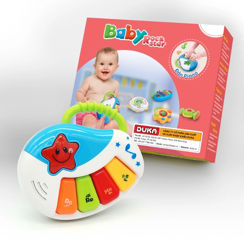 Đồ chơi baby rock star - đàn piano Happy baby DK580017 2
