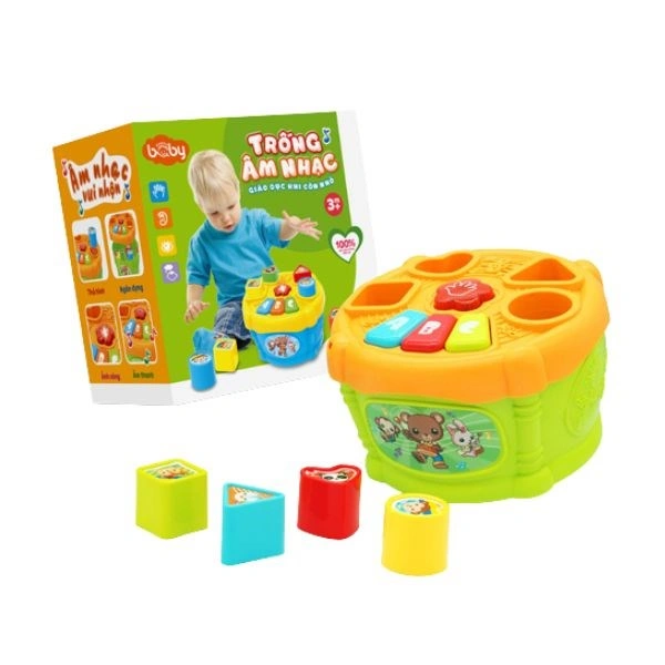 Đồ chơi baby rock star - trống âm nhạc Happy baby DK580022 1