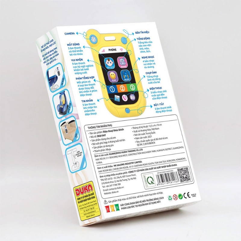 Đồ chơi điện thoại khúc khích Happy baby DK81047 5