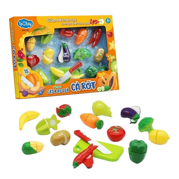 Đồ chơi cắt rau quả Happy baby DK81053 (15 chi tiết) 1