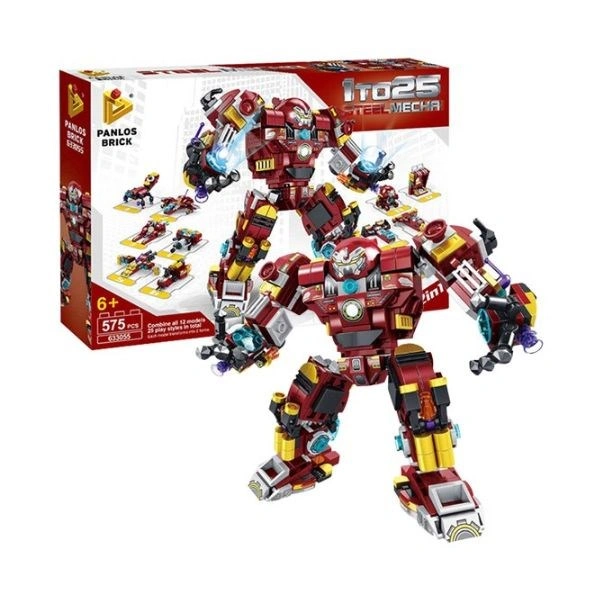 Đồ chơi lắp ráp 12 trong 1 Panlos Brick 633055 (575 chi tiết) 1
