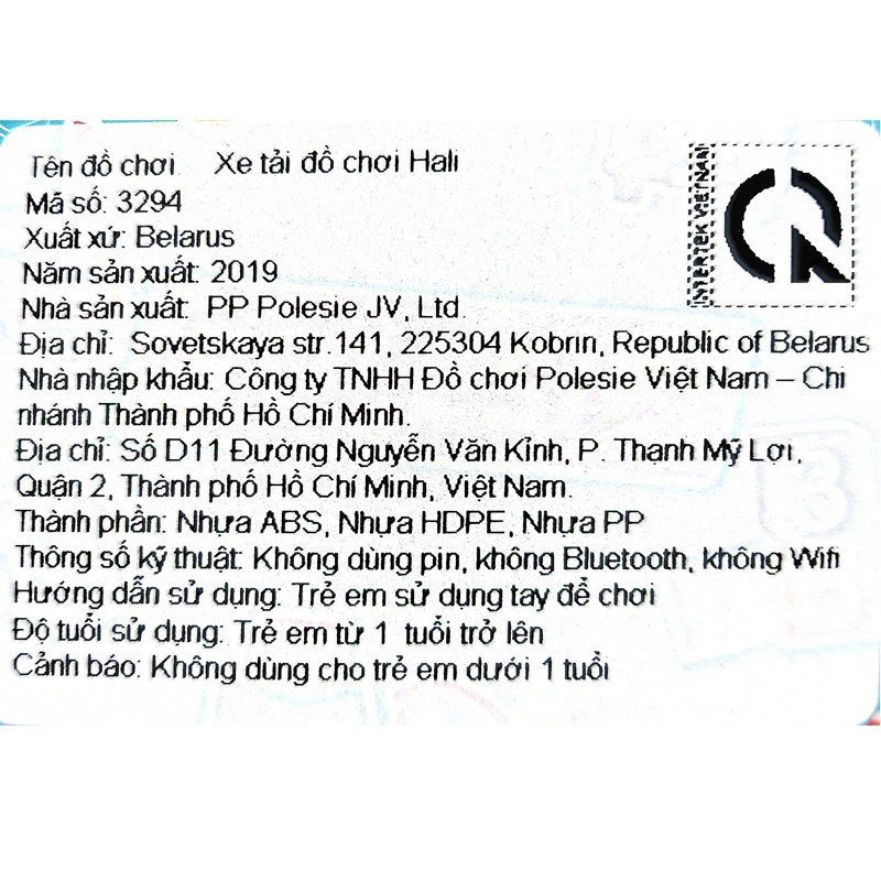 Đồ chơi xe tải hali POLESIE PLS-3294 5