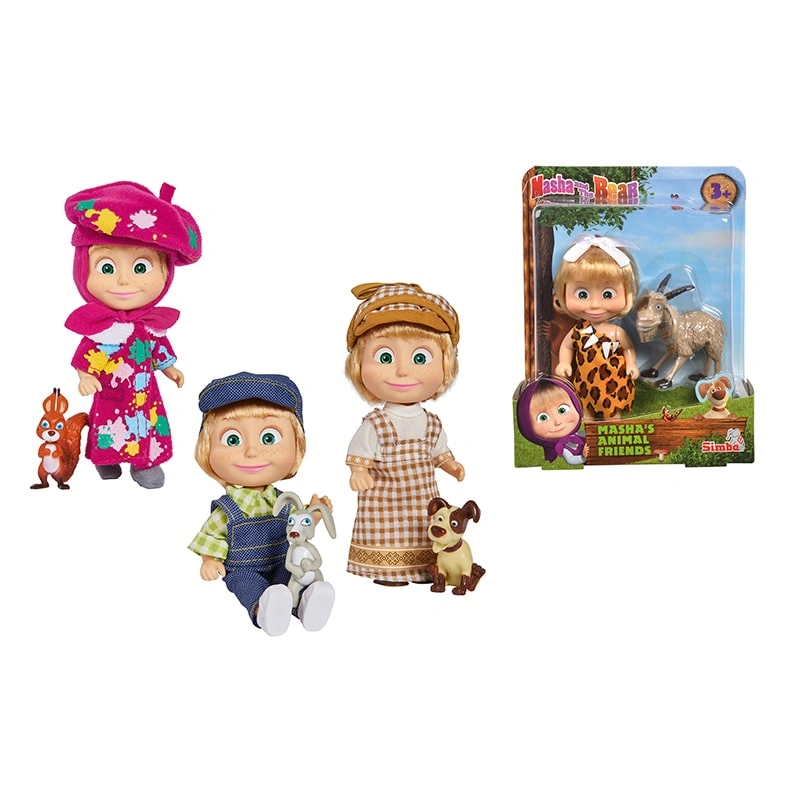 Đồ chơi búp bê Masha's animal friends Masha and The Bear - Màu ngẫu nhiên 2
