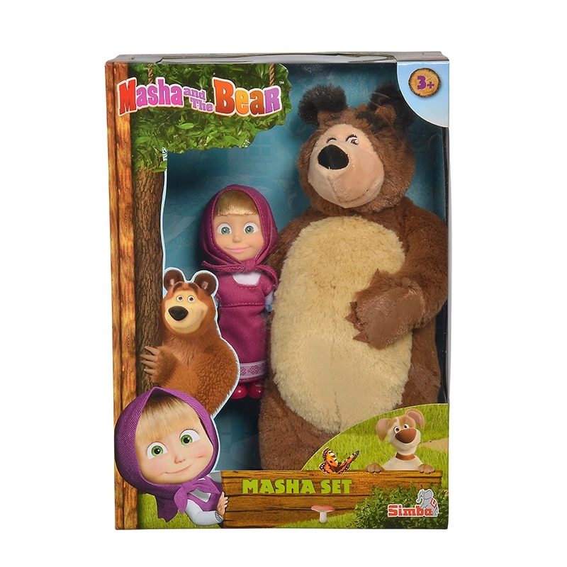 Đồ chơi búp bê và gấu Masha set Masha and The Bear 4