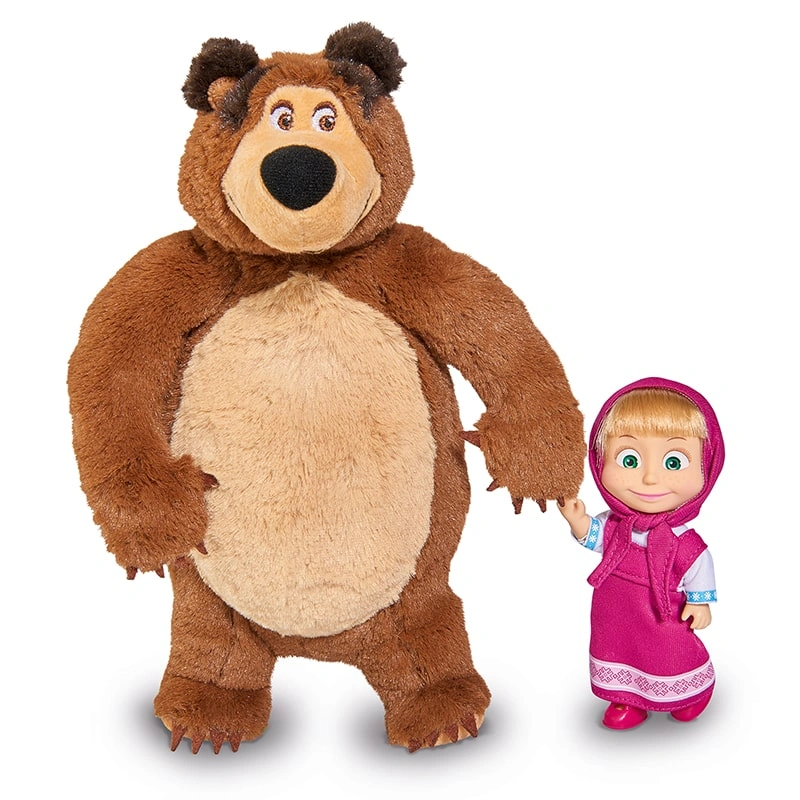 Đồ chơi búp bê và gấu Masha set Masha and The Bear 6