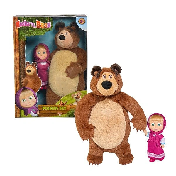 Đồ chơi búp bê và gấu Masha set Masha and The Bear 1