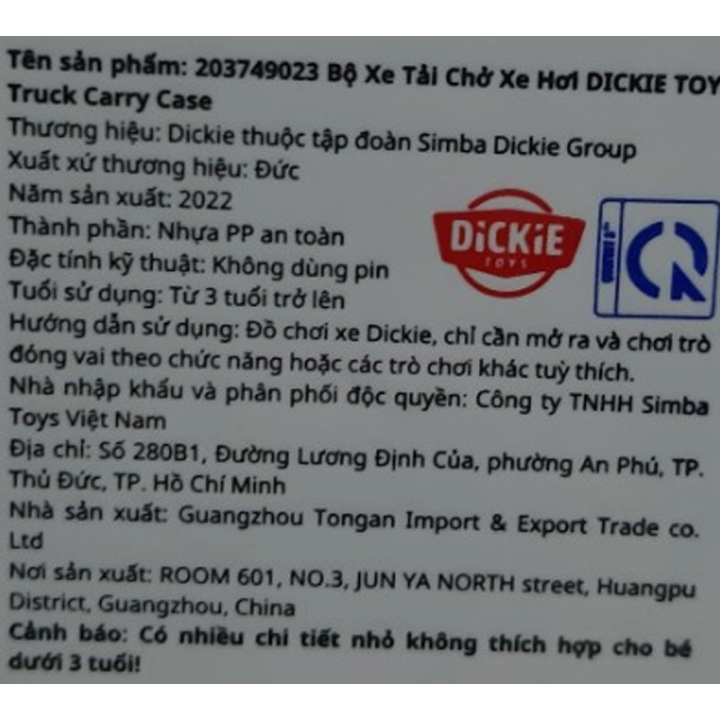 Đồ chơi xe tải chở xe hơi Dickie Toys 203749023 6