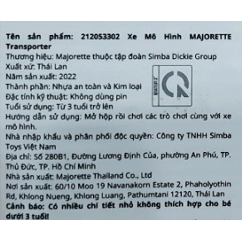 Đồ chơi xe mô hình transporter Majorette - Màu ngẫu nhiên 7