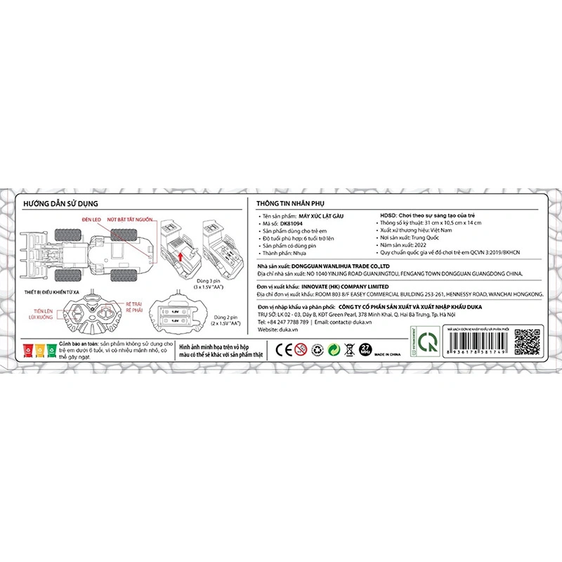 Đồ chơi xe vệ sinh môi trường điều khiển từ xa WINKA DK81091 12
