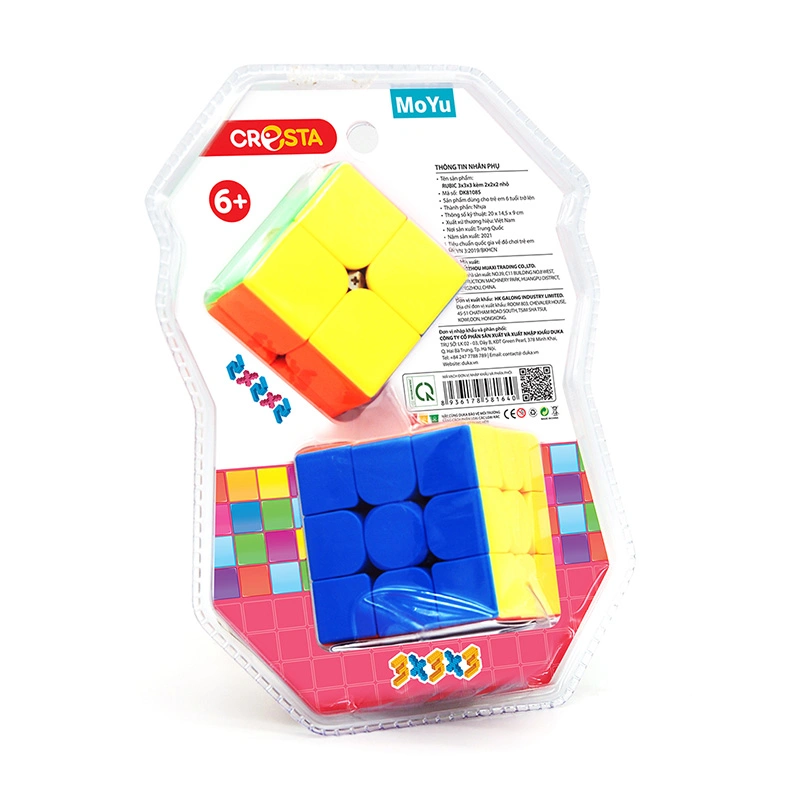 Đồ chơi rubik 3x3x3 kèm rubik nhỏ 2x2x2 CRESTA DK81085 3