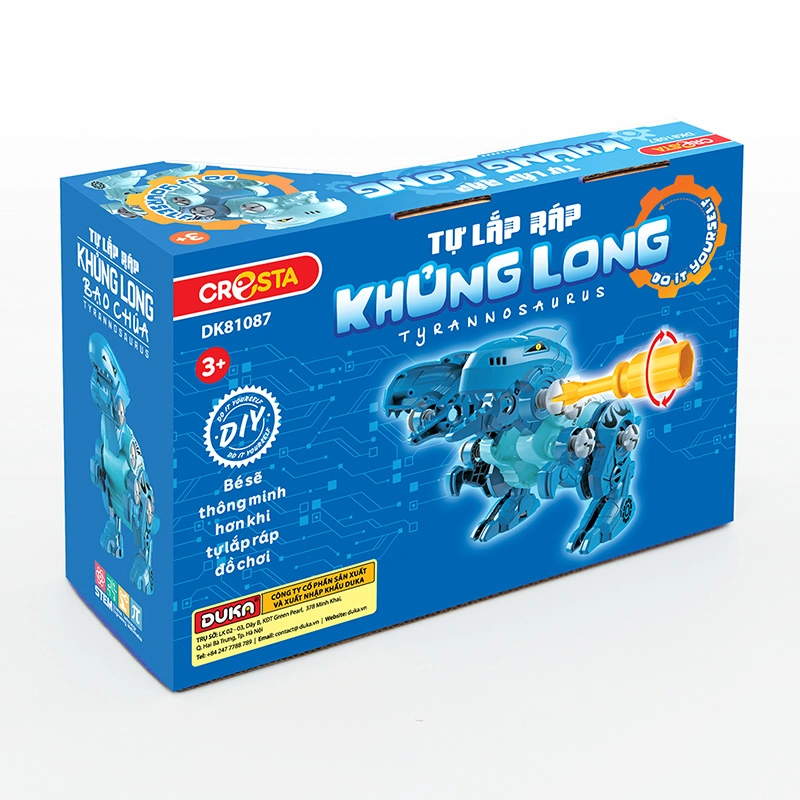 Đồ chơi lắp ráp khủng long ba sừng CRESTA DK81088 10