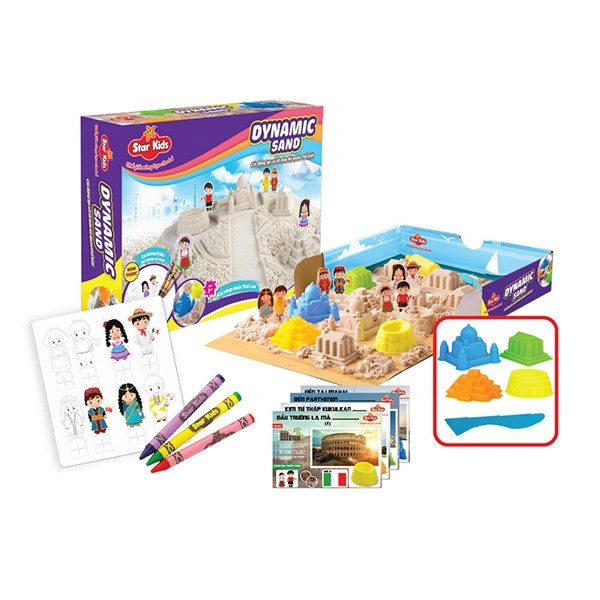 Bộ đồ chơi cát động lực và tô màu kỳ quan thế giới Star Kids 1
