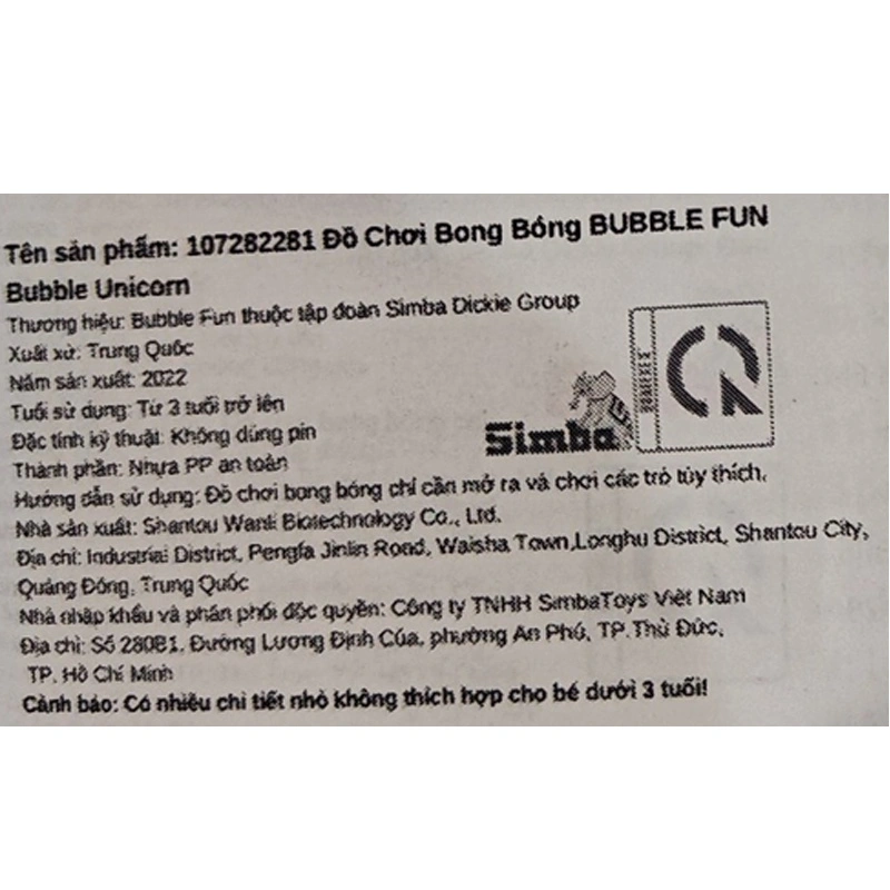 Đồ chơi thổi bong bóng trumpet Bubble Fun 9