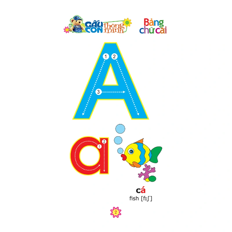 Sách gấu con thông minh Minh Long - chủ đề bảng chữ cái 2