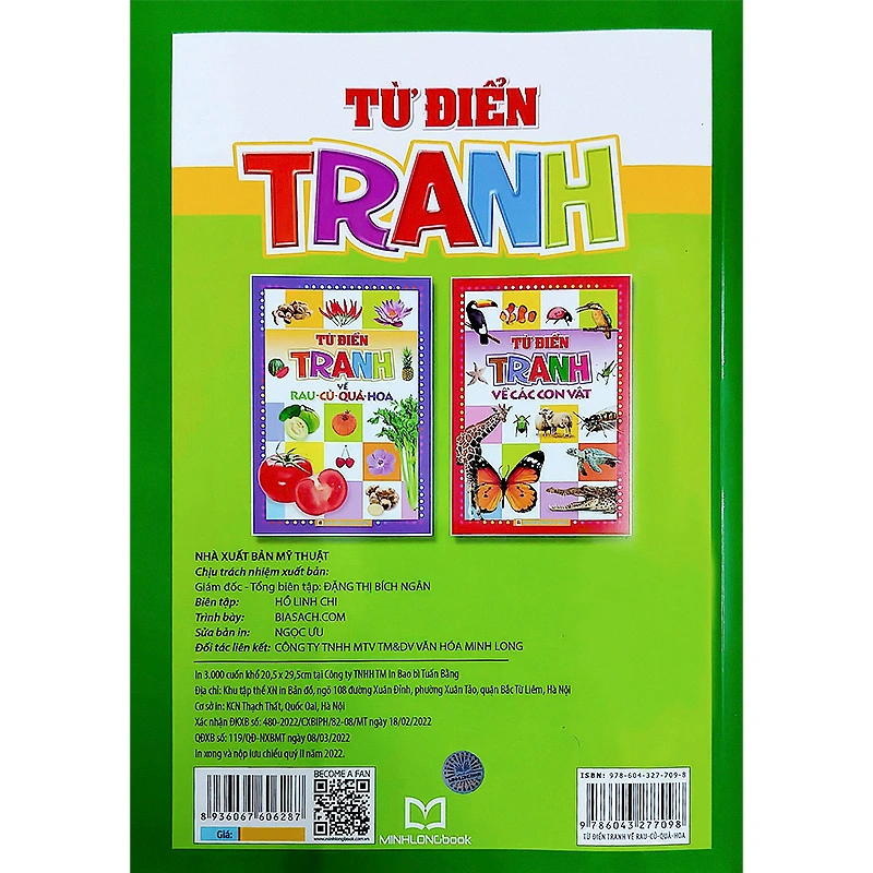 Từ điển tranh Minh Long - chủ đề rau, củ, quả, hoa 5