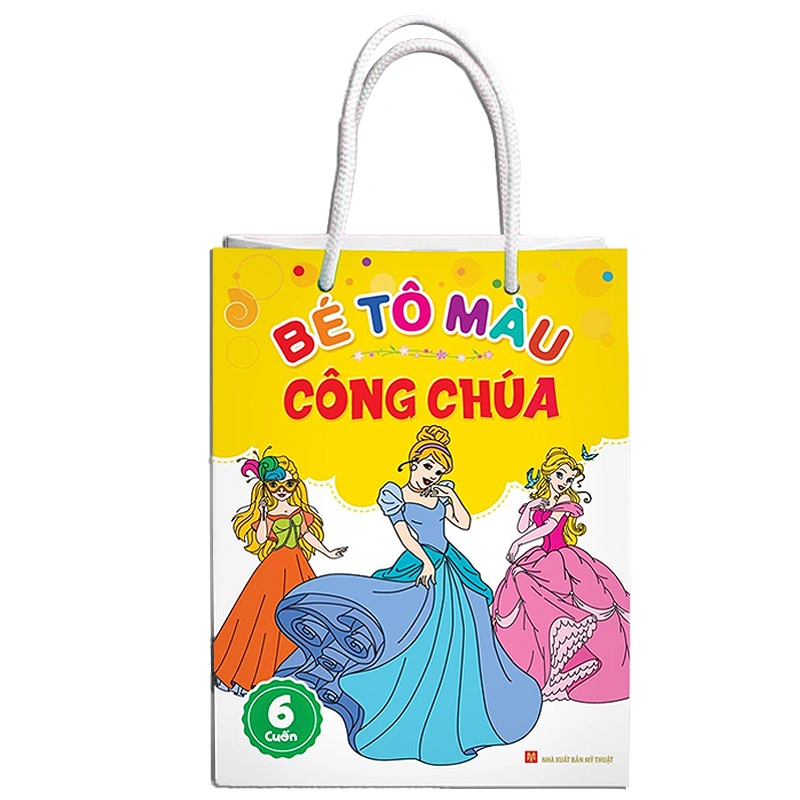 Bộ sách tập tô màu công chúa Minh Long (túi 6 cuốn) 2