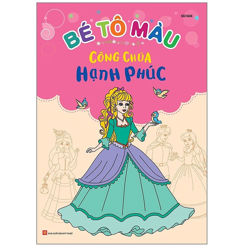 Bộ sách tập tô màu công chúa Minh Long (túi 6 cuốn) 5