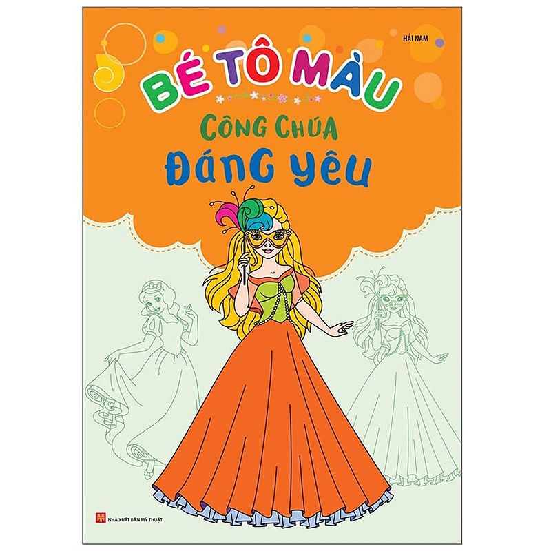 Bộ sách tập tô màu công chúa Minh Long (túi 6 cuốn) 6