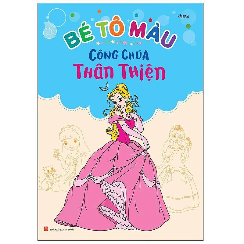 Bộ sách tập tô màu công chúa Minh Long (túi 6 cuốn) 7