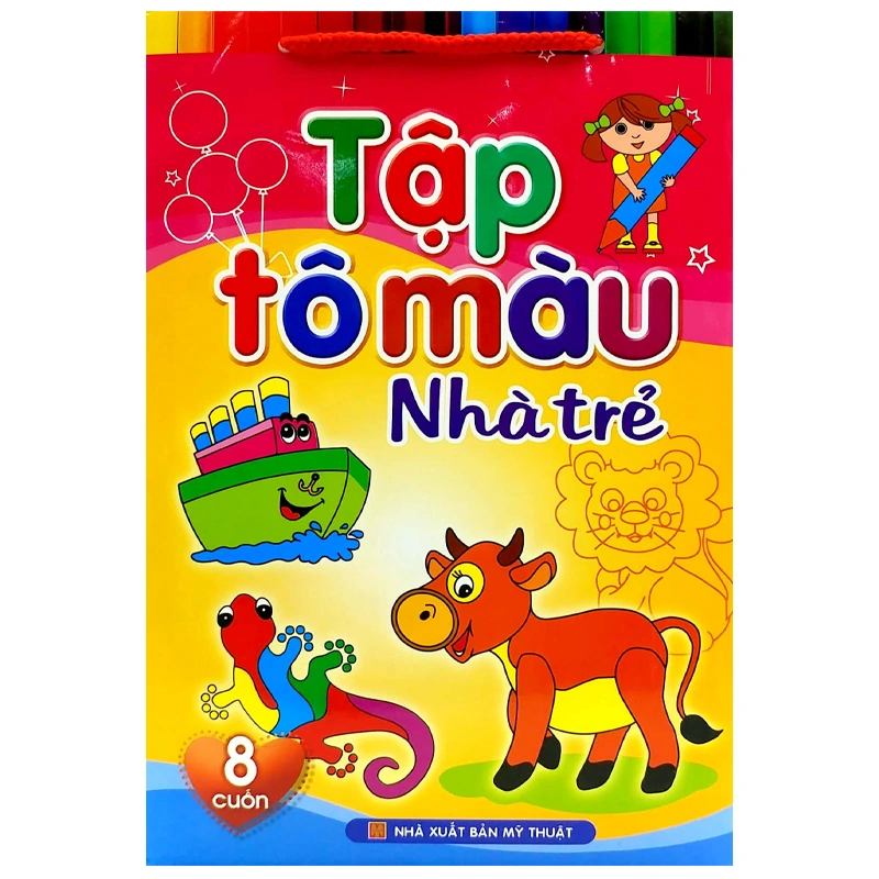 Bộ sách tập tô màu nhà trẻ Minh Long (túi 8 cuốn) 2