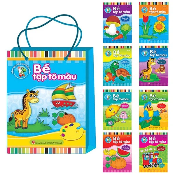 Bộ sách tập tô màu Minh Long (túi 8 cuốn) 1