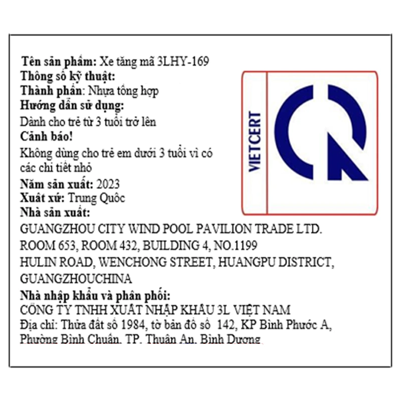 Đồ chơi xe tăng 3L 3LHY-169 - Màu ngẫu nhiên 8