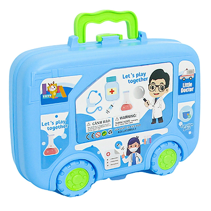 Đồ chơi vali bánh xe đựng dụng cụ bác sỹ LATOYS LA5568A-5 (9 chi tiết) 2