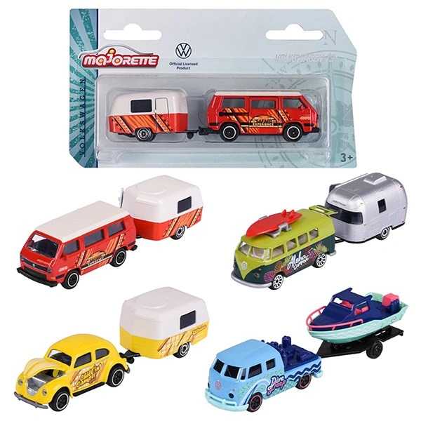 Đồ chơi xe mô hình vw the originals trailer Majorette - Màu ngẫu nhiên 1