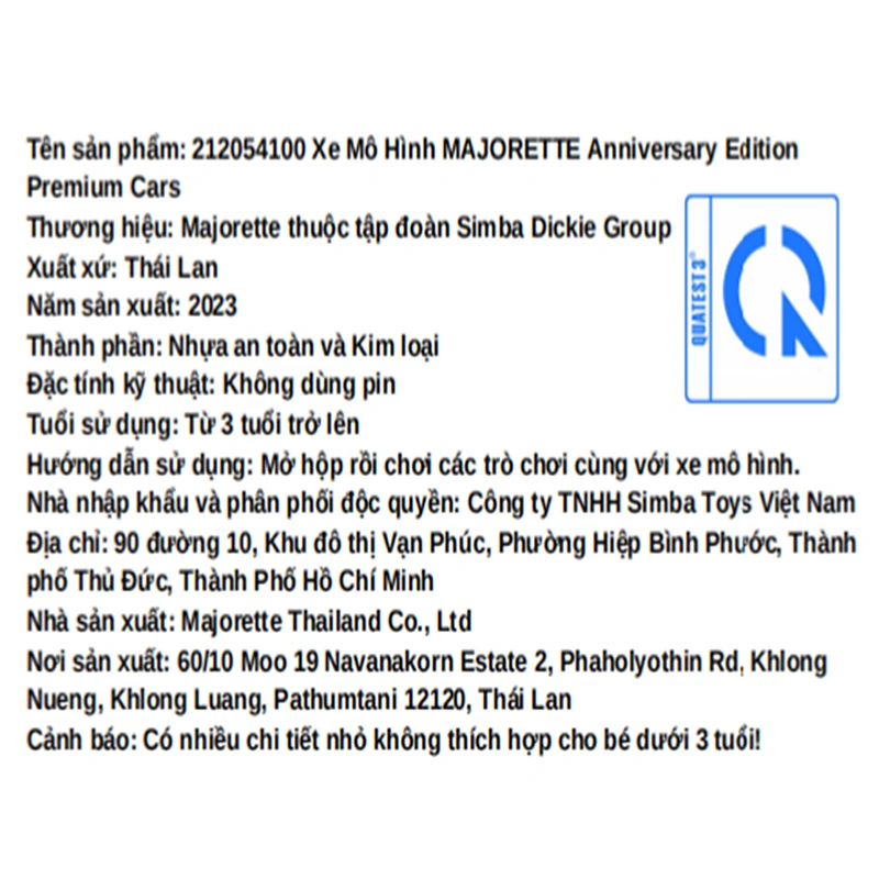 Đồ chơi xe mô hình anniversary edition premium cars Majorette - Màu ngẫu nhiên 7