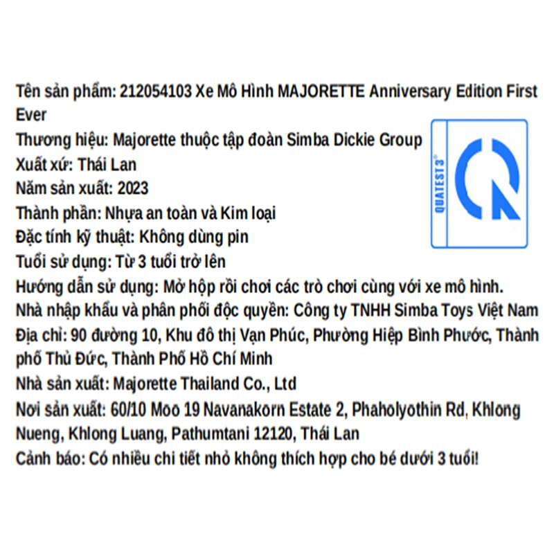 Đồ chơi xe mô hình anniversary edition first ever Majorette - Màu ngẫu nhiên 6