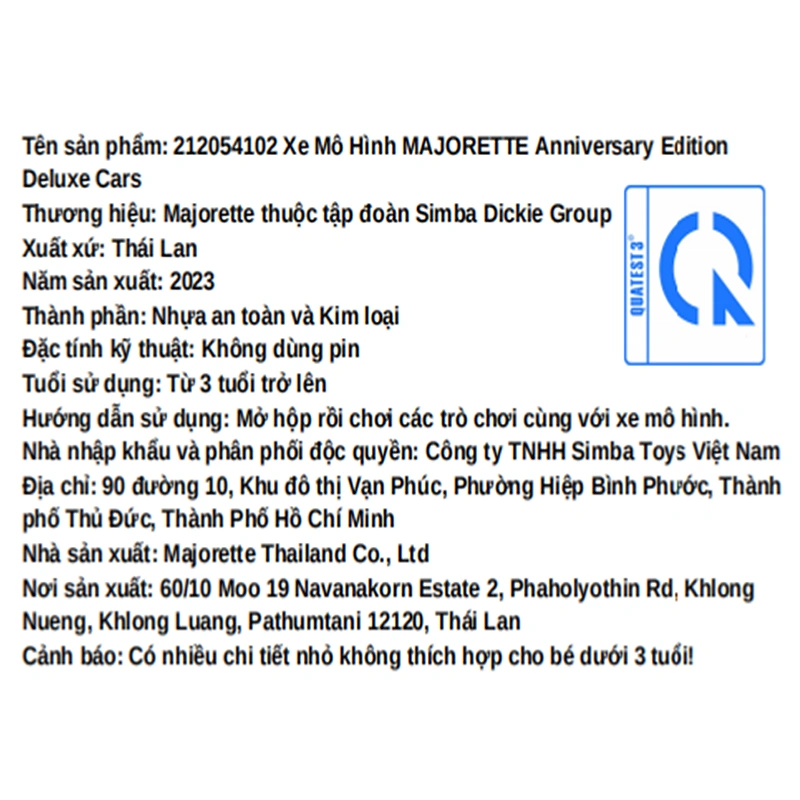 Đồ chơi xe mô hình anniversary edition deluxe cars Majorette - Màu ngẫu nhiên 6