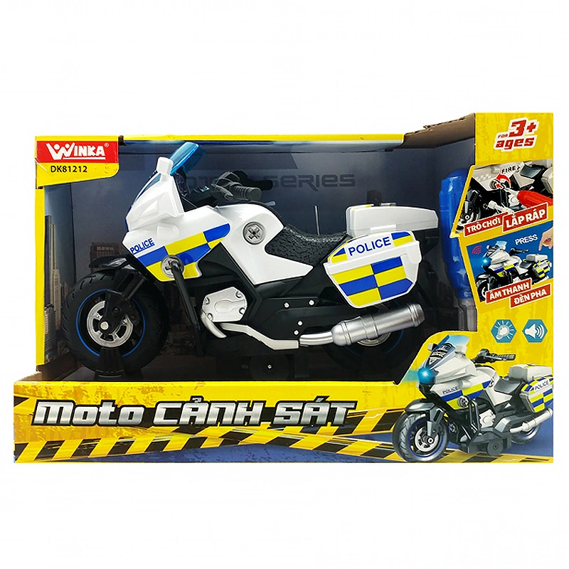 Đồ chơi xe mô tô cảnh sát WINKA DK81212 3