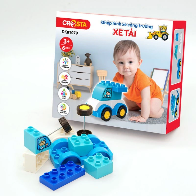 Đồ chơi ghép hình xe tải CRESTA DK81079 (6 chi tiết) 3