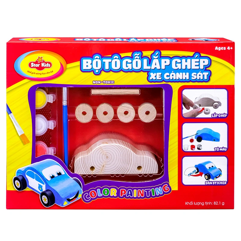 Bộ đồ chơi tô gỗ lắp ghép máy bay Star Kids K-224 13