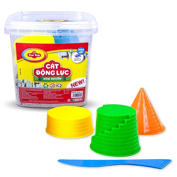 Bộ đồ chơi cát động lực 700g và khuôn Star Kids K-341/1 - Màu tự nhiên 1