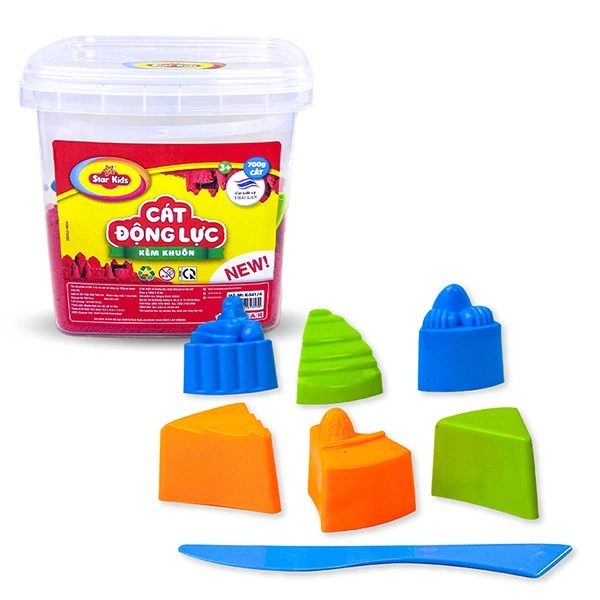Bộ đồ chơi cát động lực 700g và khuôn Star Kids K-341/1 - Màu tự nhiên 8